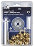 Edward Tools Grommet Kit 1/2” - Heavy Duty Brass Eyelet Grommets for Tarps and Fabric