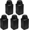uxcell Plastic Lab Chemical Reagent Bottle, 1000ml/34oz Wide Mouth Sample Sealing Liquid/Solid Storage Bottles, Black
