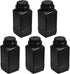 uxcell Plastic Lab Chemical Reagent Bottle, 1000ml/34oz Wide Mouth Sample Sealing Liquid/Solid Storage Bottles, Black