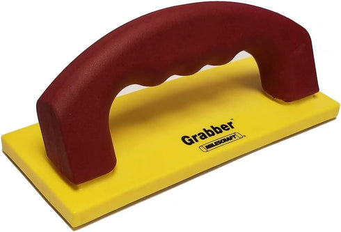 Milescraft 3403 GRABBER Pushblock for Table Saws, Router Tables, Band Saws & Jointers, Yellow/Red