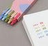 czxwyst Soft Touch Retractable Gel Ink Pens, 0.5mm Fine Point (Cute Colors 5-Pack)