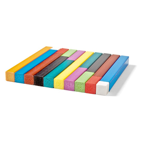 hand2mind Plastic Cuisenaire Rods Individual Set, Math Manipulatives, Montessori Math Rods (Set of 74)