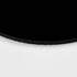 Single Circular Blank Rubber Mouse Pad - Black - 7.87" Round Diameter