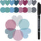 Transparent Sticky Notes, Hommie 480Pcs Morandi Cute Round & Heart Clear Sticky Tabs, Page Flags Stickers for Journaling