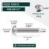 #10-24 x 1 Pan Head Machine Screw - Phillips Drive, 304 Stainless Steel 18-8, Bright Finish, 50 Pcs Fully Threaded