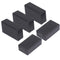Zulkit 5Pcs ABS Plastic Project Boxes, Electrical Project Case Power Junction Box Black 2.8 x 1.7 x 0.91 Inch