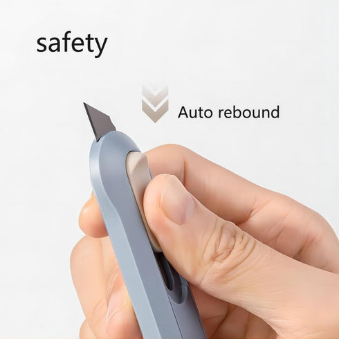 4pcs Utility Knife SK5 Retractable Blade Duty Box Cutter Letter Opener, Razor Sharp Cartons Cardboard Cutter Knife Perfect for Paper, Sewing, Craft, Home and Office, Blue,green,pink,white by Generic