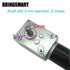 BRINGSMART 24V 40rpm DC Worm Gear Motor, 40kg.cm Self-Locking Reversed Mini Turbine Geared Motor for DIY Robot Rotating
