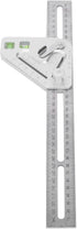 Combination Square with Bubble Level Silver Flexible Woodworking Triangle Ruler Carpentry Tools