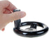 YXQ 3.94'' Hand Wheel Black with Revolving Handle, 3 Spoked Round Handwheel for Milling Machine, 12mm Hole