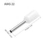 uxcell 2000 Pcs Insulated Ferrule Wire Connector Electrical Crimp Terminal 22 AWG for Electrical Projects White