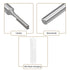 uxcell Router Bit 1/4" Shank, 1/8" Cutting Dia Single Straight Flute Carbide Tool for Woodworking, 2 Pcs