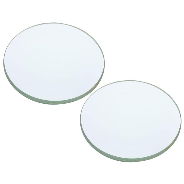 PATIKIL 4" Focal Length Double Convex Lens, 2 Pack 50mm Diameter Glass Optically Polished for Physics Experiment