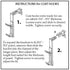 Modtek High Strength Cubicle Wall Hook, Standard Wall Hook, 1 Pack