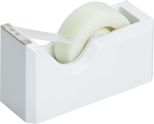 JAM PAPER Colorful Desk Tape Dispensers - White, Sold Individually