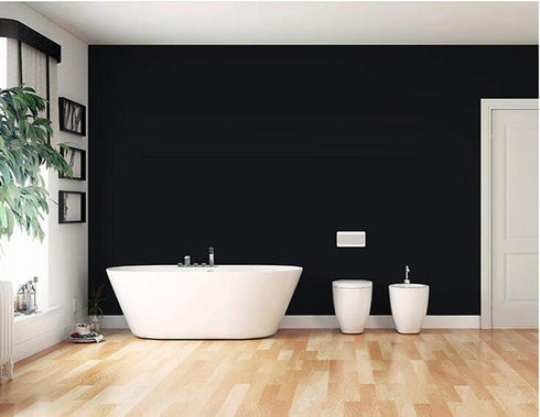 Yasinet Peel and Stick Wallpaper, Black Waterproof Self Adhesive Removable Wall Paper for Bedroom, Countertop, Vinyl