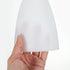 30mm White Plastic Lamp Shade Replacement - Flat Top Hard Hat Style Light Cover for Floor/Table Lamps, Center Hole
