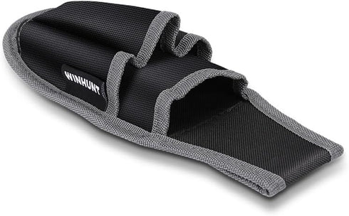 Tool Belt, 4 Pockets Tool Pouch for Organization, with Metal Belt Clip Attachment for Craftsmen, Electrician, Gardener