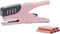 NatSumeBasics Plier Effortless Stapler & 1000 Rose Gold Staples, 45 Sheet Capacity, Heavy Duty Manual