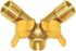 Joywayus 3 Way Shut Off Ball Valve, 3/4" Hose Barb Y Shaped Brass Fitting with 2 Switch