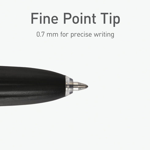 Pentonic GR-T Retractable Gel Pens, 10 Count, Blue Ink, 0.7mm Fine Point for Journaling and Note Taking