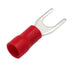 Baomain Fork Spade Terminal Connectors – Insulated, #8 Stud (4.3mm), 22-16 AWG, Red, 100-Pack