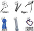 Teacher TACKz 66 Tacks, School Supplies for Teacher's Classroom, 2 in 1 Push Pin Hook Tack for Banners and Signs
