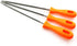 3pcs Chainsaw Chain Sharpening File Set Chainsaw Files Sharpener with Plastic Handle Woodworking Hand Tools 4.5mm