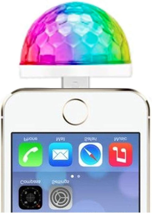 (4 Pack) USB Mini Disco Stick, Multi-coloured LED Atmosphere Stick, Sound-Activated Magic Strobe Party Light for Home