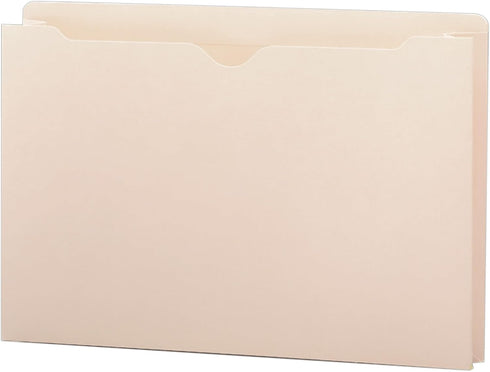 Smead File Jacket, Manila, Legal Size, Reinforced Straight-Cut Tab, 1-1/2" Expansion, 50 per Box (76540)