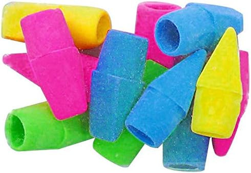Westcott 14891 Pencil Eraser Toppers, Assorted, 12 Pack