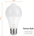 Bulb, 12W(100W Bulbs Zanflare Motion Sensor Outdoor Light Equivalent), Dusk to Dawn Light Auto On/Off Motion Detector
