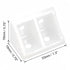 Boxonly 90 2 100Pcs Shelf Cabinet Door Degree Plastic Corner Braces Holes Angle Bracket,White