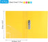 PATIKIL 9.3x12.2" Punchless Binder Clamp Set, 4 Pcs Plastic Single Clip Binder Without Rings for A4 Size Paper