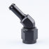 Black Aluminum 45 Degree Female AN6 to 5/16" Swivel Hose Barb Fitting, 6AN to 5/16 inch Barb