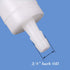 Quickun 3/8" Barb Hose One Way Inline Check Valve, Non Return Ozone Resistance PVDF Plastic, 2 Pcs