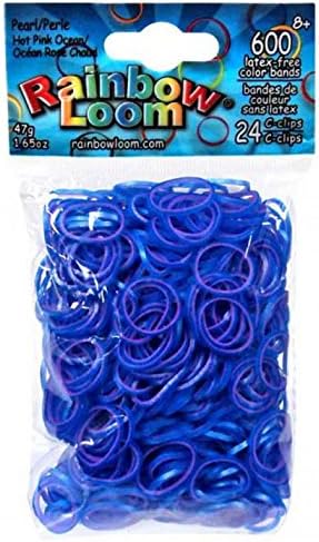 Rainbow Loom Pearl-Hot Pink Color