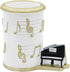 Winterworm Resin Music Notes Pencil Pen Container, Piano Pencil Cup, Musical Melody Theme Pen Holder for Home Office