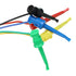 Sumnacon 5 Pcs Multimeter Electrical Test Dual Lead Test Hook Clips, 5 Colors Silicone Flexible Test Cables