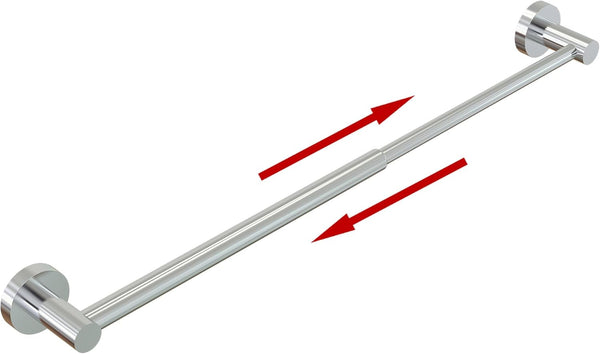 Adjustable 304 Stainless Steel Towel Bar, Wall Mounted Towel Holder for Bathroom Accessories