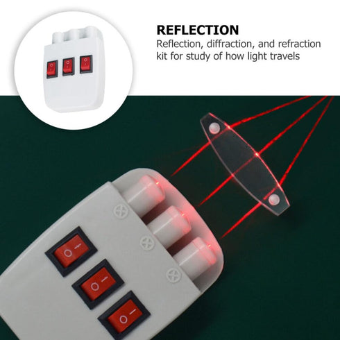 2 pcs Instruments Diffraction Laboratory Three-Way Scientific Starter Apparatus, Physical Tools