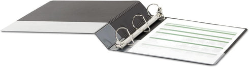 Universal UNV20771 Deluxe Non-View D-Ring Binder, 1.5 in. Capacity, Black with Label Holder