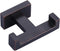 Bathroom Double Towel Hook - Modern Oil Rubbed Bronze Holder for Heavy Duty Coat and Robe Hooks