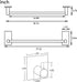 Taozun 16-Inch 2 Packs Towel Bar - Self Adhesive Bathroom Towel Holder with Towel Hooks, Stainless Steel Bathroom