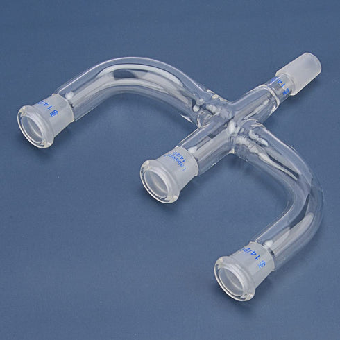 4 Way Claisen Distillation Adapter with 14/20 Joints, Connecting Adapter for Lab Supply