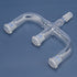 4 Way Claisen Distillation Adapter with 14/20 Joints, Connecting Adapter for Lab Supply