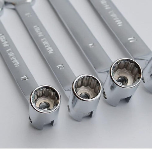 FLZOPSER 17mm Double Headed Rotary Hex Socket Head Open End Combination Spanner Wrench Auto Car Repairing Tool by FLZOSPER