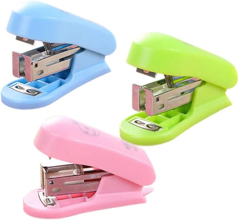 Mini Stapler Set, Manual Stapler with 400 Staples for Document Binding, School Students Office Supplies