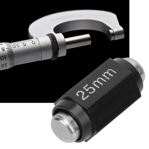 Standard Caliper Calibration Block, Stainless Steel Outside Micrometer Reference Rod for Calibrating Micrometers (25mm)