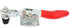 (201) Cryfokt Handle Horizontal Clamp, Carbon Steel Material Carbon Steel Horizontal Clamp, Work Table for Woodworking